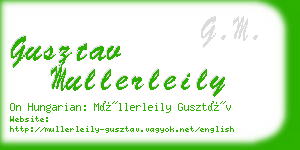 gusztav mullerleily business card